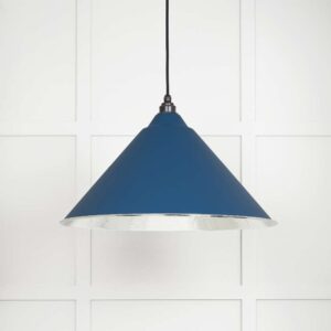 From the Anvil - Hammered Nickel Hockley Pendant in Upstream - 45433U