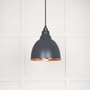 From the Anvil - Hammered Copper Brindley Pendant in Slate - 49500SL