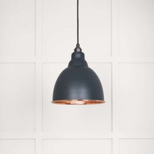 From the Anvil - Smooth Copper Brindley Pendant in Soot - 49500SSO