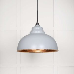 From the Anvil - Hammered Copper Harborne Pendant in Birch - 49501BI