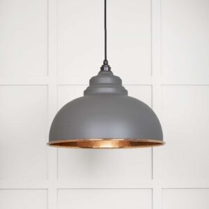 From the Anvil - Hammered Copper Harborne Pendant in Bluff - 49501BL
