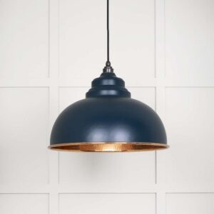 From the Anvil - Hammered Copper Harborne Pendant in Dusk - 49501DU