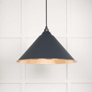 From the Anvil - Hammered Copper Hockley Pendant in Soot - 49503SO