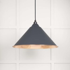 From the Anvil - Smooth Copper Hockley Pendant in Slate - 49503SSL