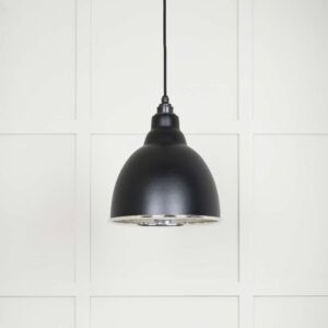From the Anvil - Smooth Nickel Brindley Pendant in Elan Black - 49504EB