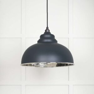 From the Anvil - Smooth Nickel Harborne Pendant in Soot - 49505SO
