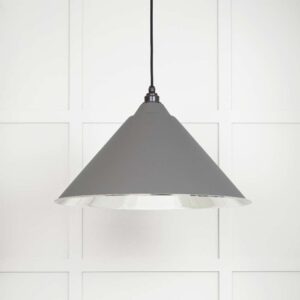 From the Anvil - Smooth Nickel Hockley Pendant in Bluff - 49506BL