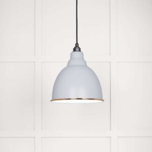 From the Anvil - White Gloss Brindley Pendant in Birch - 49507BI
