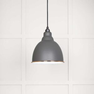 From the Anvil - White Gloss Brindley Pendant in Bluff - 49507BL