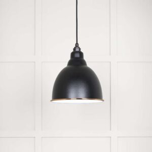 From the Anvil - White Gloss Brindley Pendant in Elan Black - 49507EB