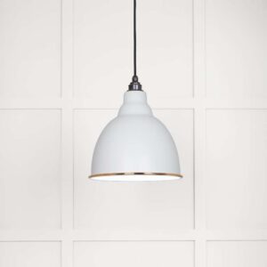 From the Anvil - White Gloss Brindley Pendant in Flock - 49507F
