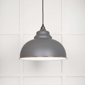 From the Anvil - White Gloss Harborne Pendant in Bluff - 49508BL