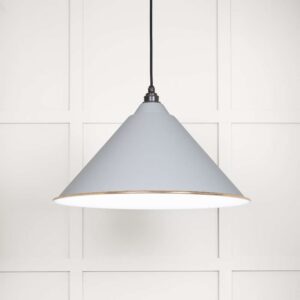 From the Anvil - White Gloss Hockley Pendant in Birch - 49510BI