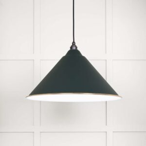 From the Anvil - White Gloss Hockley Pendant in Dingle - 49510DI