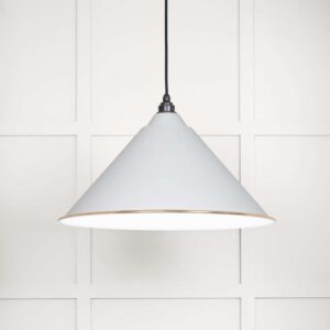 From the Anvil - White Gloss Hockley Pendant in Flock - 49510F