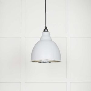 From the Anvil - Hammered Nickel Brindley Pendant in Flock - 49511F