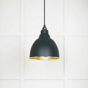 From the Anvil - Hammered Brass Brindley Pendant in Dingle - 49517DI