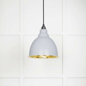 From the Anvil - Smooth Brass Brindley Pendant in Birch - 49518BI