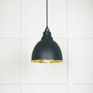From the Anvil - Smooth Brass Brindley Pendant in Dingle - 49518DI