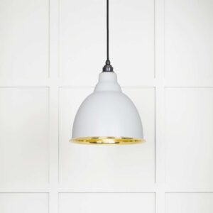 From the Anvil - Smooth Brass Brindley Pendant in Flock - 49518F