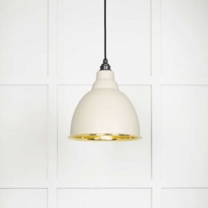 From the Anvil - Smooth Brass Brindley Pendant in Teasel - 49518TE