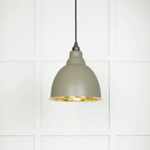 From the Anvil - Smooth Brass Brindley Pendant in Tump - 49518TU