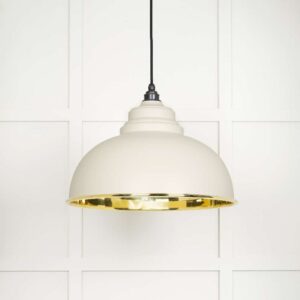 From the Anvil - Smooth Brass Harborne Pendant in Teasel - 49522TE