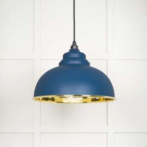 From the Anvil - Smooth Brass Harborne Pendant in Upstream - 49522U
