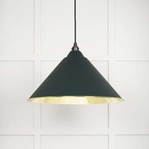 From the Anvil - Smooth Brass Hockley Pendant in Dingle - 49524DI
