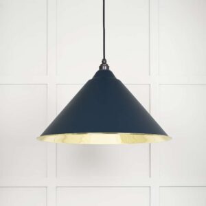 From the Anvil - Smooth Brass Hockley Pendant in Dusk - 49524DU