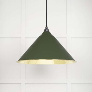 From the Anvil - Smooth Brass Hockley Pendant in Heath - 49524H