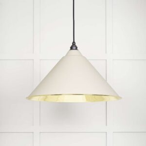 From the Anvil - Smooth Brass Hockley Pendant in Teasel - 49524TE