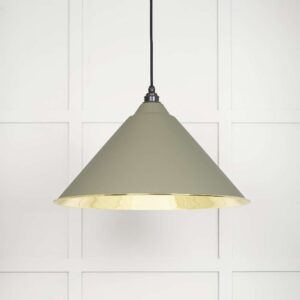 From the Anvil - Smooth Brass Hockley Pendant in Tump - 49524TU