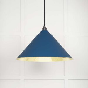 From the Anvil - Smooth Brass Hockley Pendant in Upstream - 49524U