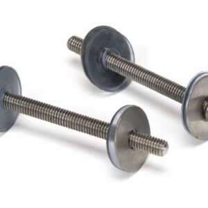From the Anvil - Satin SS (304) 100mm Back to Back Fixings for T Bar (2) - 50269
