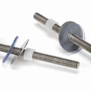 From the Anvil - Satin SS (304) 100mm Bolt Fixings for T Bar (2) - 50271