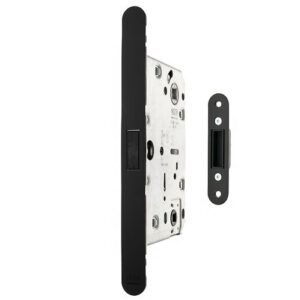 Price & Oliver Magnetic Bathroom Lock 60mm backset – Matt Black
