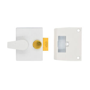 Union 1027 White Narrow Non Deadlocking Nightlatch