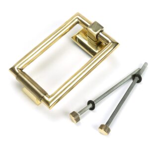 From the Anvil - Aged Brass Brompton Door Knocker - 46644