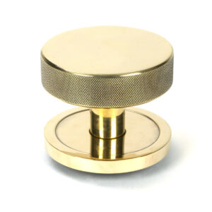 From the Anvil - Aged Brass Brompton Centre Door Knob (Plain) - 46734