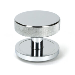 From the Anvil - Polished Chrome Brompton Centre Door Knob (Plain) - 46738