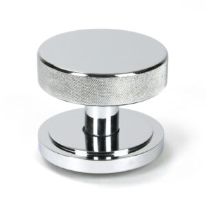 From the Anvil - Polished Chrome Brompton Centre Door Knob (Art Deco) - 46739