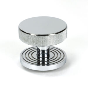From the Anvil - Polished Chrome Brompton Centre Door Knob (Beehive) - 46740