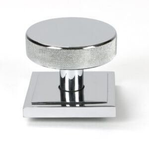 From the Anvil - Polished Chrome Brompton Centre Door Knob (Square) - 46741