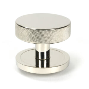 From the Anvil - Polished Nickel Brompton Centre Door Knob (Plain) - 46742