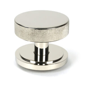 From the Anvil - Polished Nickel Brompton Centre Door Knob (Art Deco) - 46743