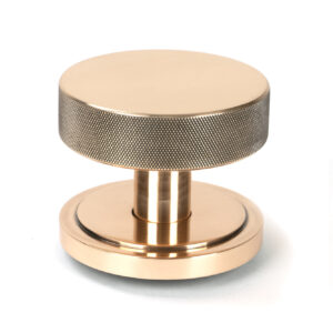 From the Anvil - Polished Bronze Brompton Centre Door Knob (Art Deco) - 46751