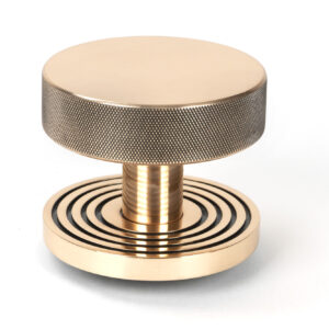 From the Anvil - Polished Bronze Brompton Centre Door Knob (Beehive) - 46752
