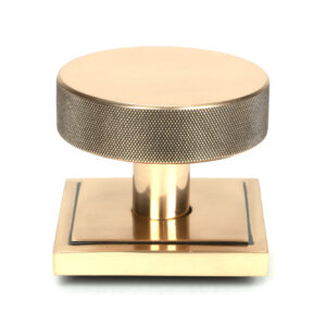 From the Anvil - Polished Bronze Brompton Centre Door Knob (Square) - 46753