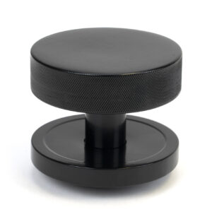 From the Anvil - Black Brompton Centre Door Knob (Plain) - 46754